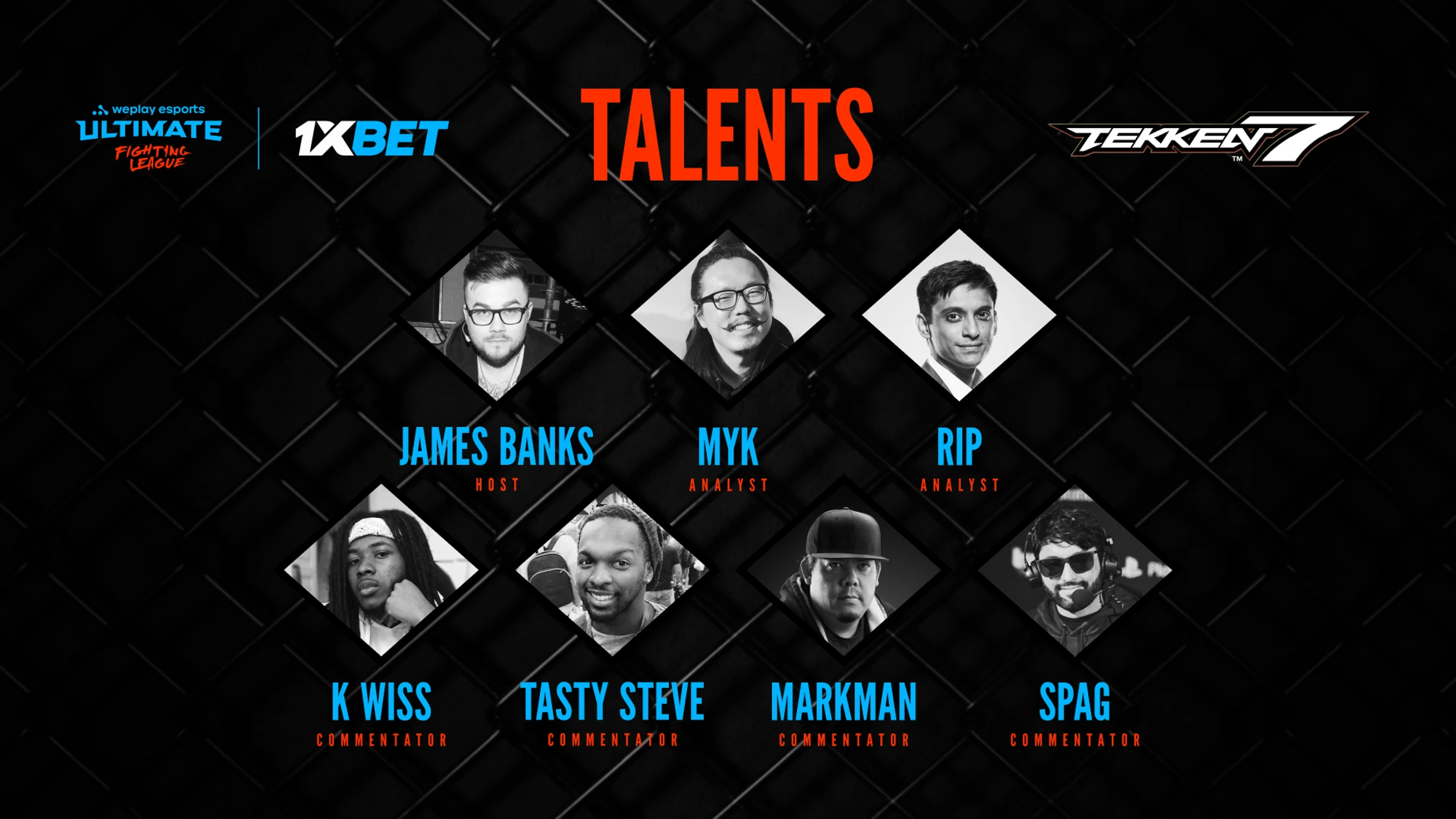 WePlay Esports reveals broadcast talent of WePlay Ultimate Fighting League Season 1 for Tekken 7
