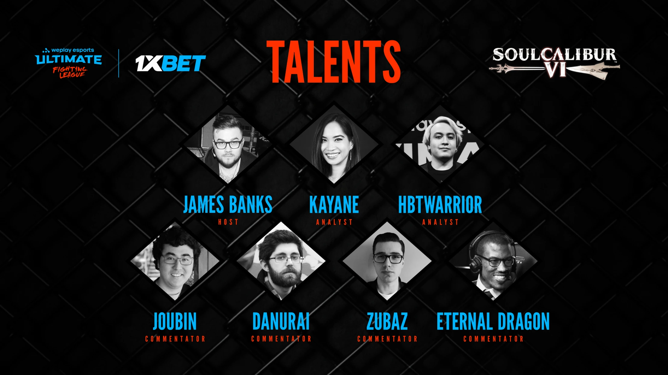 WePlay Esports reveals broadcast talent of WePlay Ultimate Fighting League Season 1 for SOULCALIBUR VI