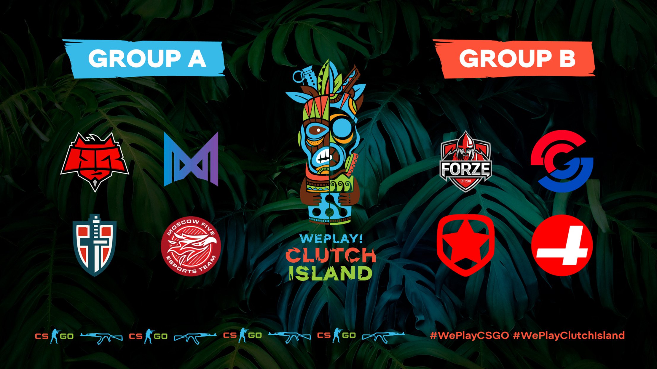 WePlay! Clutch Island stage one schedule announcement